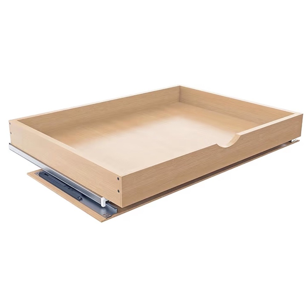 Mobirex Wood‎ Pull Out Cabinet Drawer Organizer 33"Wx23"Lx4.5"H Up To 50lbs NEW